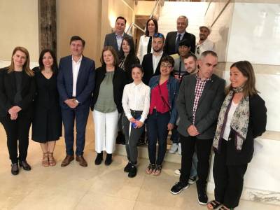 Encuentro de los jóvenes del proyecto FOLM con empresarios de la región