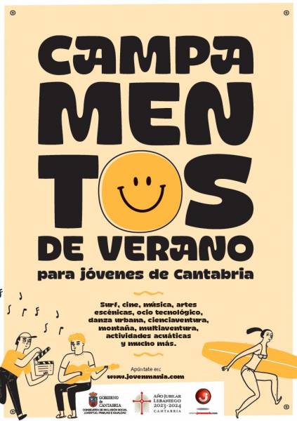 cartel Campamentos de Verano 2024