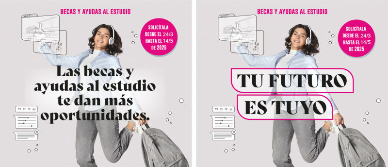Cartel de las becas de estudios del MEC para el 2025- 2026