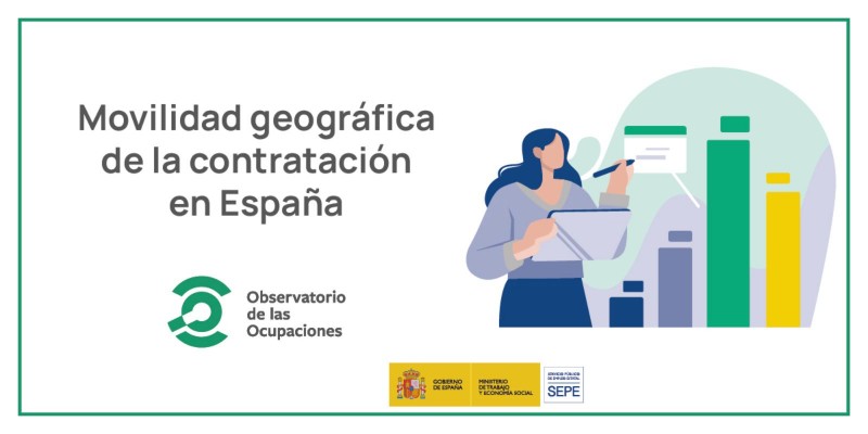 Cartel sobre la Movilidad Geográfica de la Contratación en España del Observatorio de las Ocupaciones, del SEPE