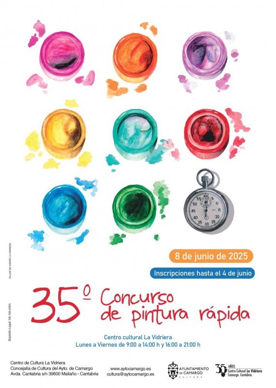 Imagen del 35º Concuro de pintura rápida, Fecha del concurso: 8 de junio 