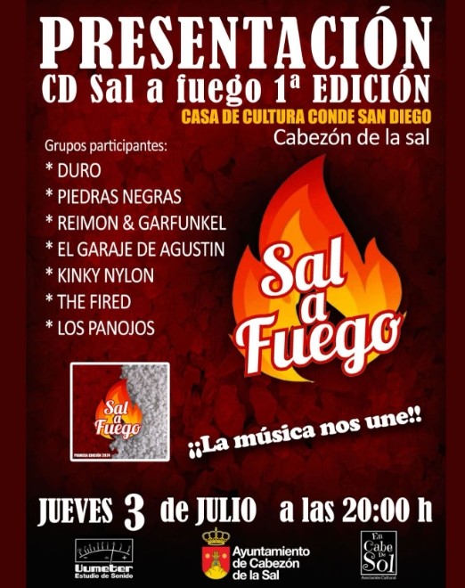 cartel Presentación CD 'Sal a Fuego'