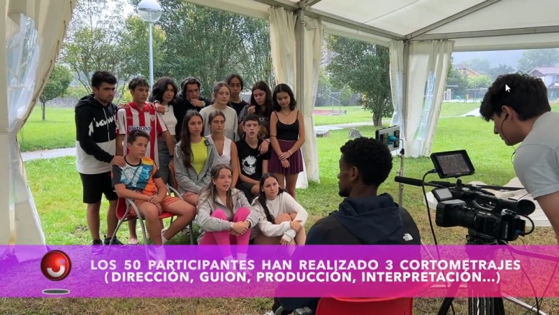 participantes del  'Making of' de nuestro "Campamento de Cine"