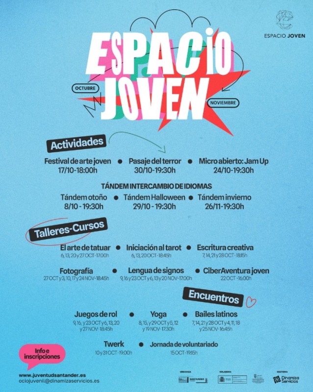 Cartel del programa completo con la misma información que se encuentra en el texto de la noticia