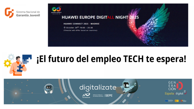 Cartel del evento: Huawei DigitALL Night 2025: una oportunidad única para jóvenes talentos tecnológicos