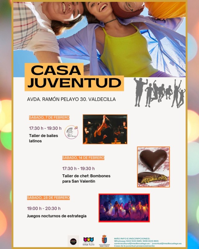 cartel de la programaci&oacute;n completa de Medio Cudeyo para febrero