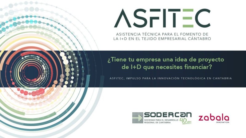 cartel informativo con c&iacute;rculos conc&eacute;ntricos y logos de Sodercan y Zabala