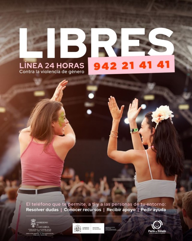 LIBRES: L&iacute;nea 24 horas contra la Violencia de G&eacute;nero