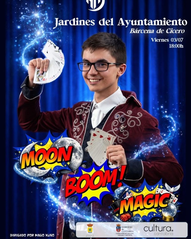 cartel espect&aacute;culo de magia
