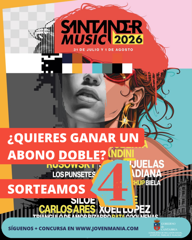 SORTEADOS los 4 abonos dobles para el 'SANTANDER MUSIC'
