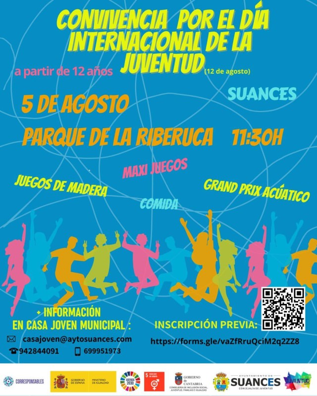 cartel Convivencia por el D&iacute;a Internacional de la Juventud