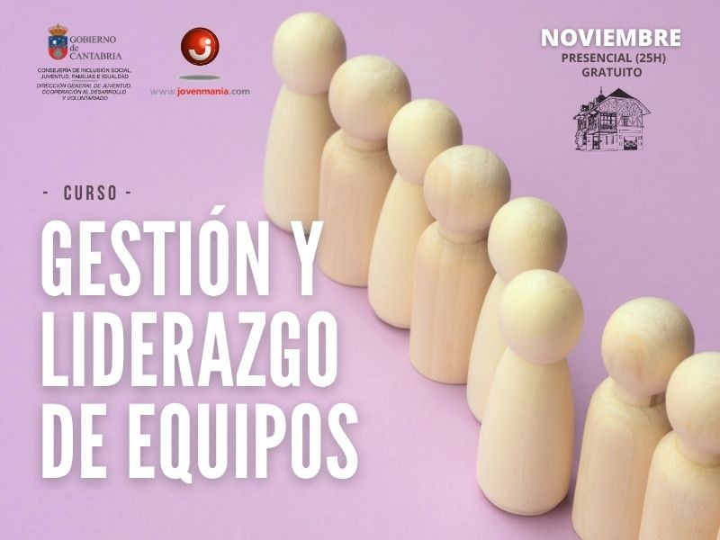 Cartel curso gesti&oacute;n y liderazgo de equipos