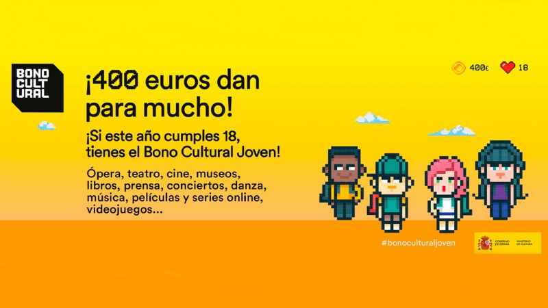 Bono Cultural Joven 400 eur dan para mucho