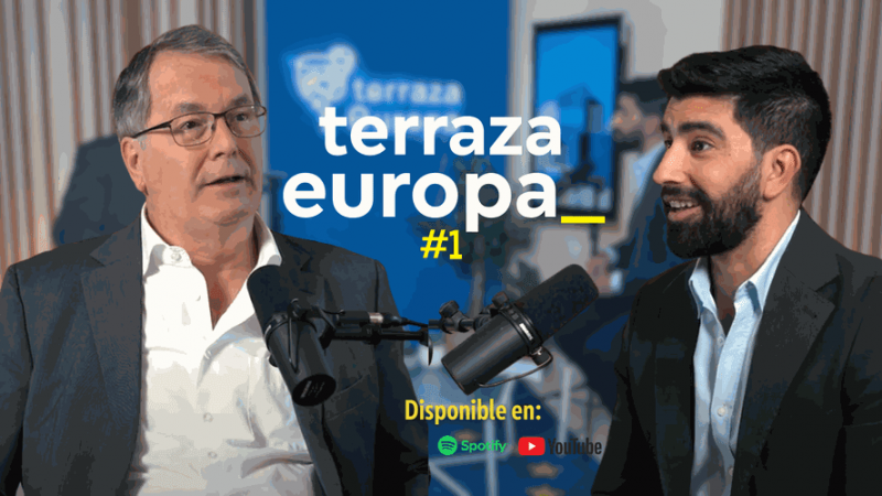 fotograma de la entrevista en  TERRAZA EUROPA