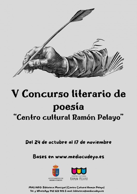 cartel informativo del concurso de poesía