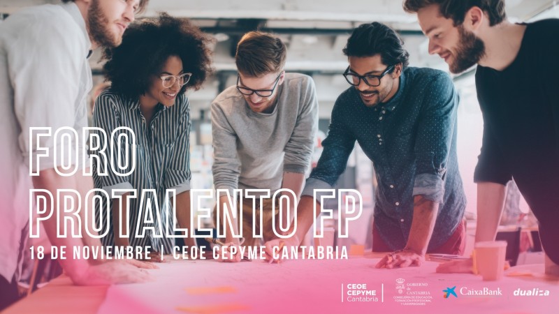 Cartel del FORO PROTALENTO FP. Dos visiones, un mismo rumbo: tutores de centro y empresa
