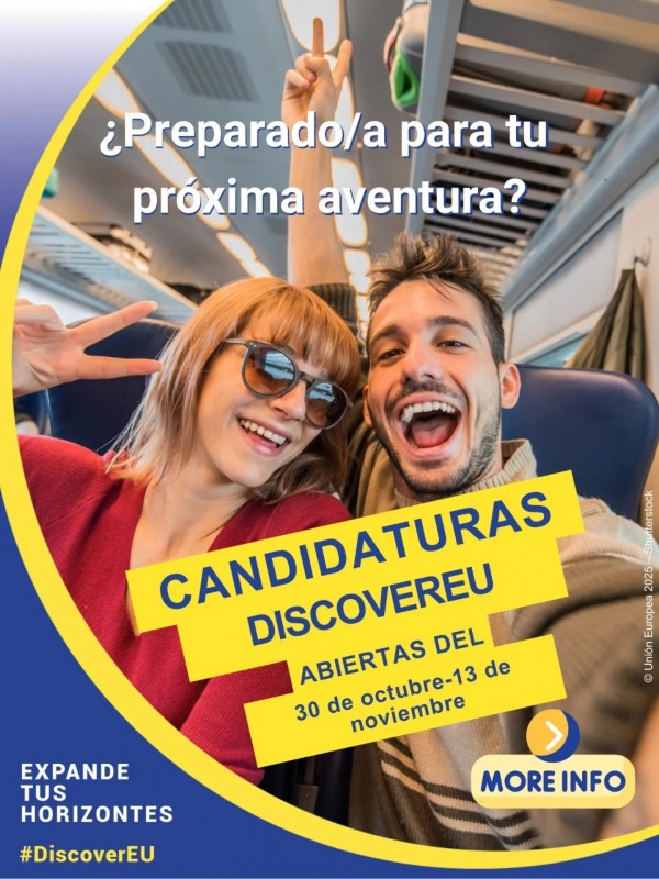 candidaturas DiscoverEU  dos jóvenes