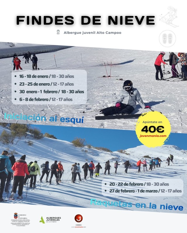 findes de nieve Esquí y Raquetas 