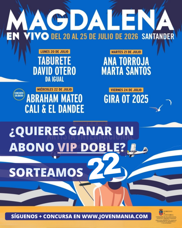 Magdalena en Vivo  Sorteamos 22 abonos VIP dobles