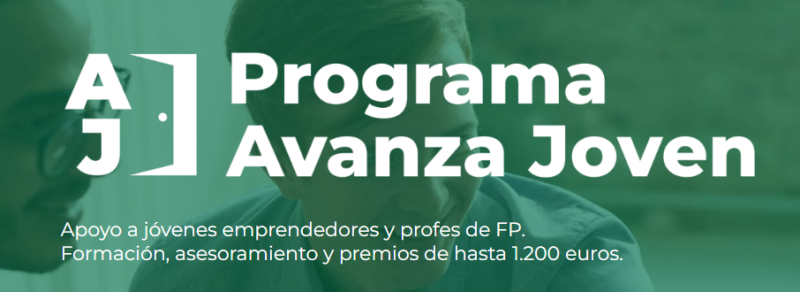 Cartel del programa: Avanza Joven. ¡Abre una puerta diferente al éxito!