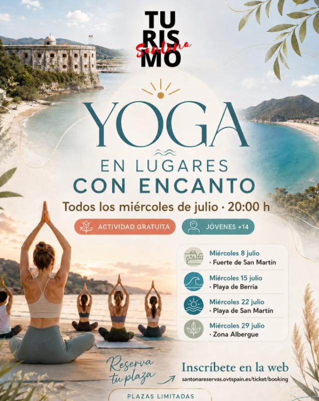 Santoña en lugares con encante cartel promocional