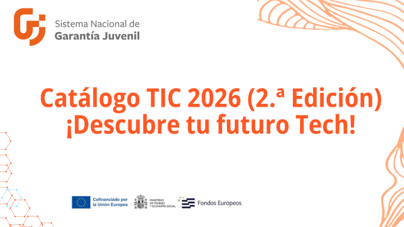Recurso con oportunidades de formación digital dirigidas a las personas jóvenes. 