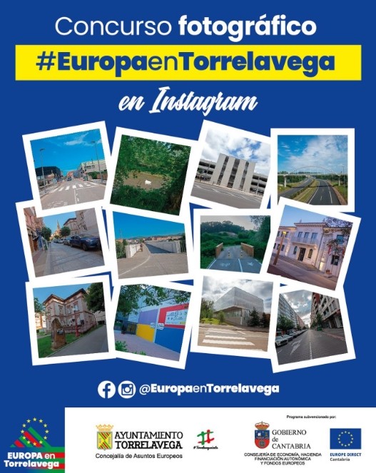 cartel del Concurso fotográfico #EuropaenTorrelavega