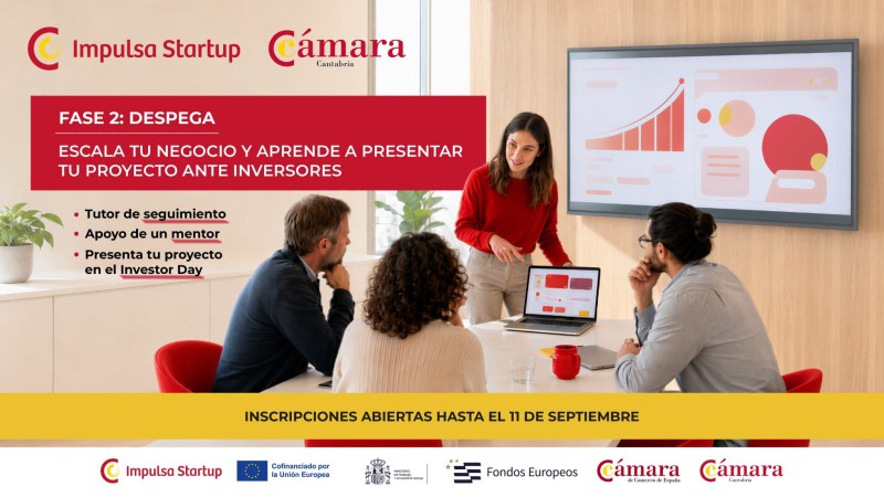 Cartel de la Fase 2. Impulsa tu proyecto con formación, mentorización y apoyado por un experto