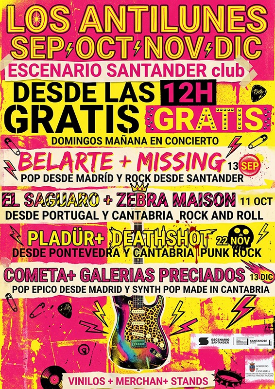 Los Antilunes escenario santander club domingos maána