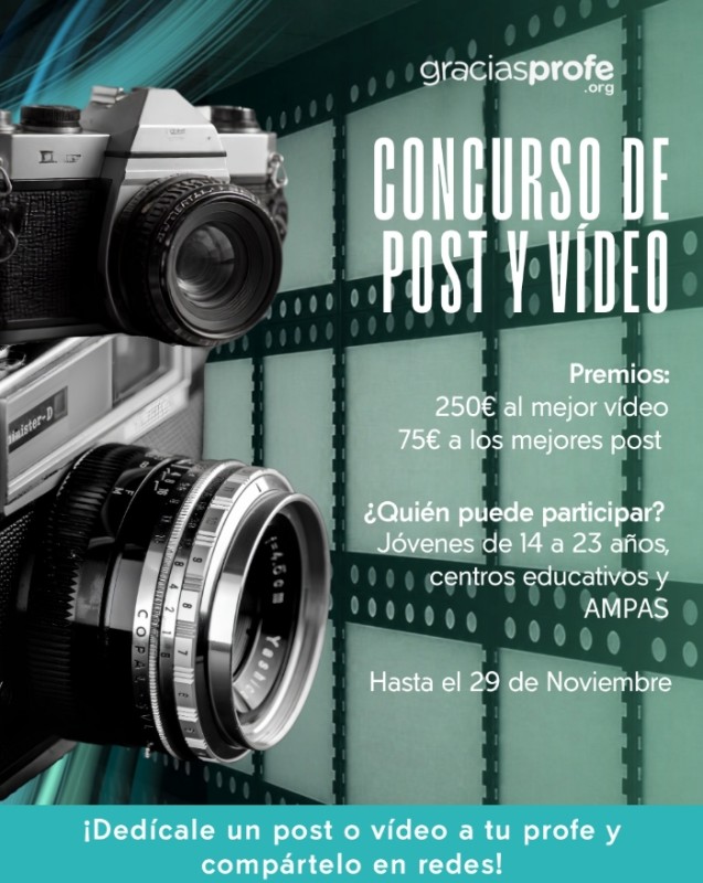 cartel XIII edición del Concurso Nacional "Gracias Profe"