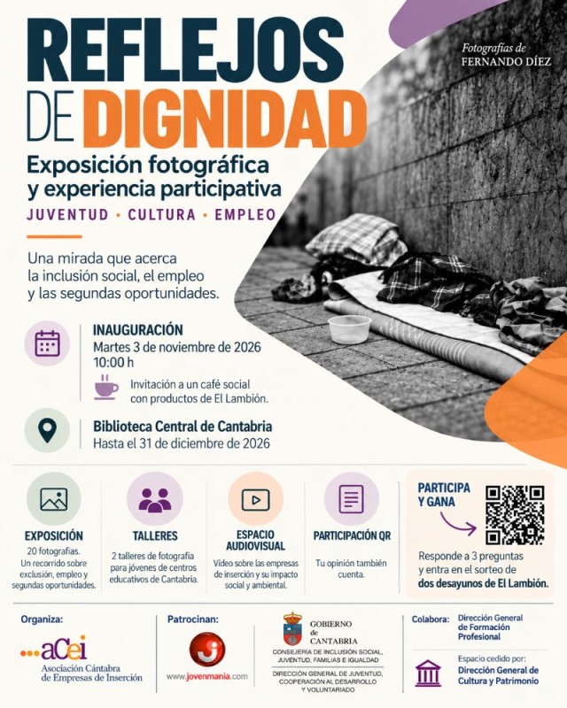 cartel de la exposición Reflejos de Dignidad