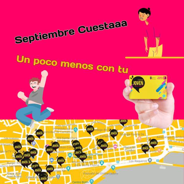 Septiembre cuesta un poco menos con tu carnet joven