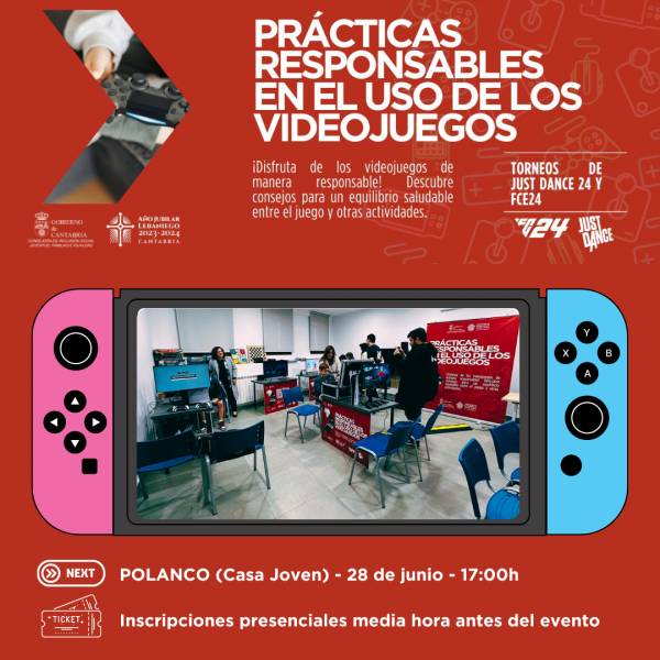 Pr&aacute;cticas responsables en el uso de los videojuegos  pOLANCO 28 17:00