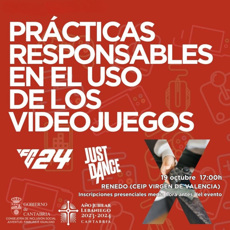 Pr&aacute;cticas responsables en el uso de los videojuegos  RENEDO 19 OCTUBRE 17:00