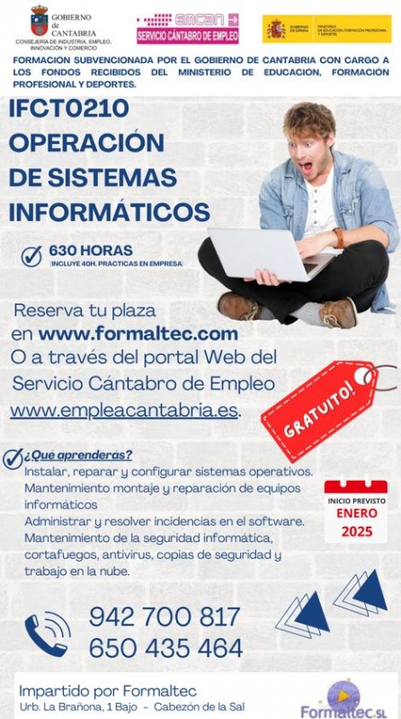 Operaci&oacute;n de Sistemas Inform&aacute;ticos