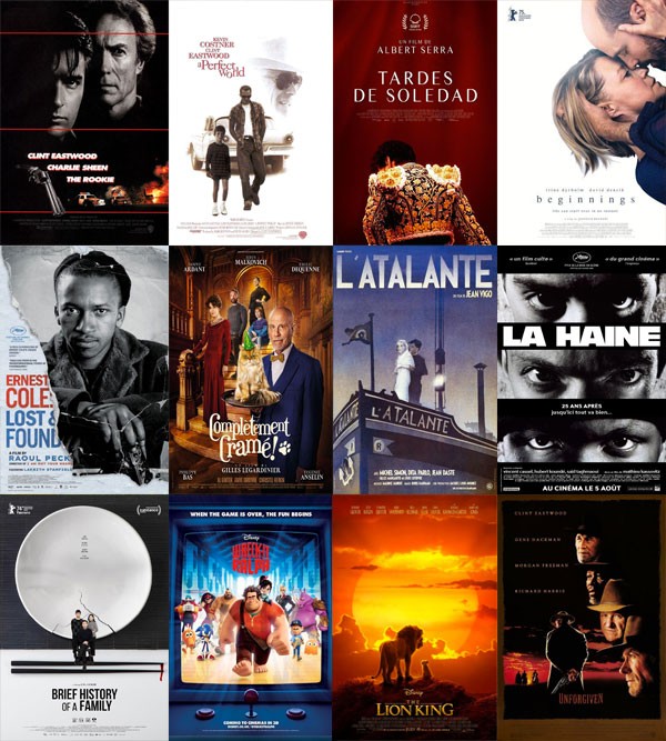 collage con im&aacute;genes de los carteles de las distintas pel&iacute;culas emitidas.