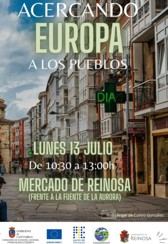 cartel promocional acercando europa a los pueblos