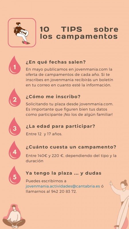 Tips campamentos de verano 2