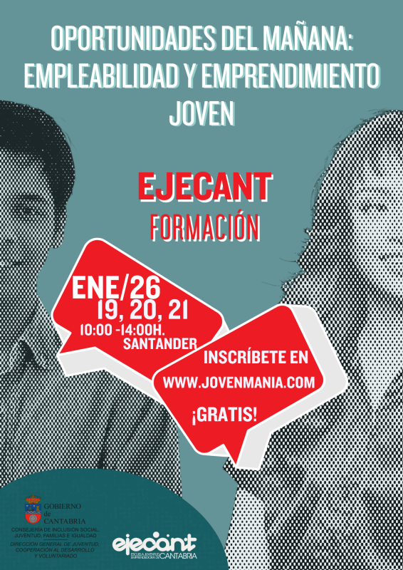 cartel en verde y rojo