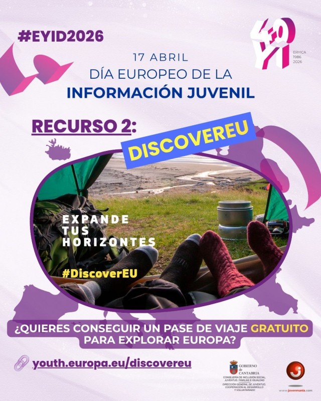 Día de la Información Juvenil 2026: "DiscoverEU"