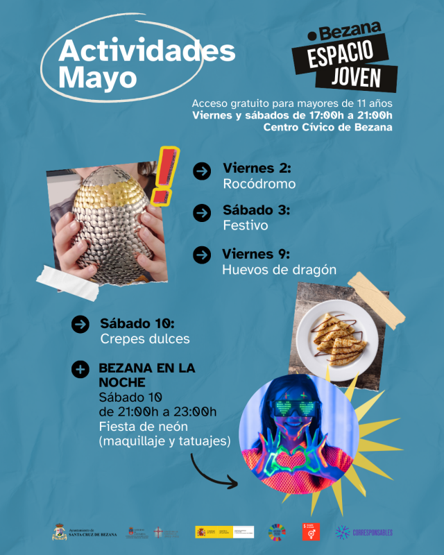 Programa de actividades de mayo para jóvenes en Sta. Cruz de Bezana