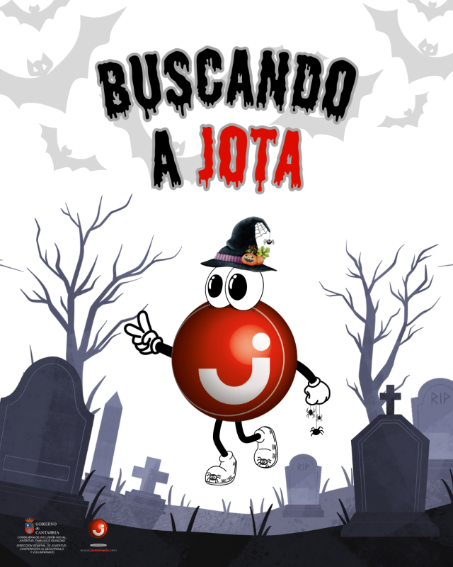 portada para actividad buscando a jota, se ve al monigote Jota que hay que localizar
