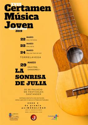 cartel Certamen de Música Joven de Cantabria