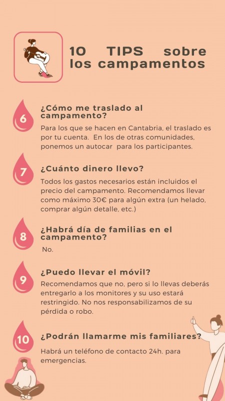 Tips campamentos de verano 1