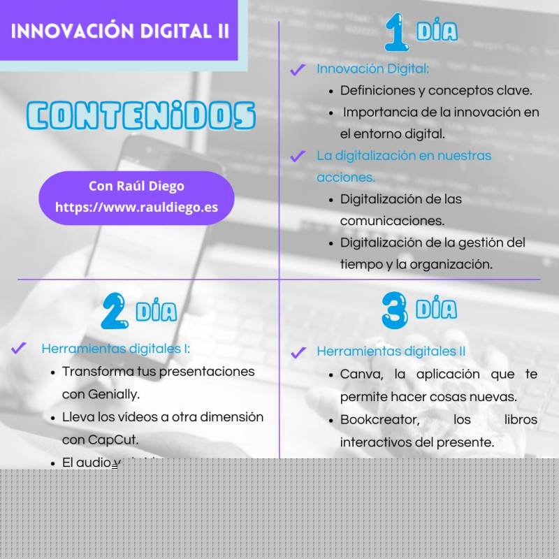 Contenidos del Curso de Innovación Digital II