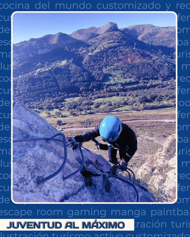 Juventud al Máximo Vía Ferrata en Liérganes